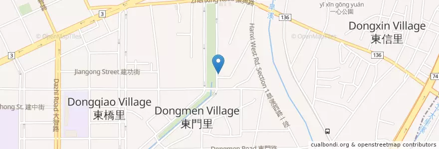 Mapa de ubicacion de 雞蛋手作早午餐 en 臺灣, 臺中市, 東區.