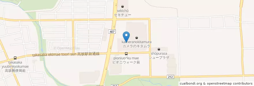 Mapa de ubicacion de 無尽蔵 en 일본, 사이타마현, 東松山市.