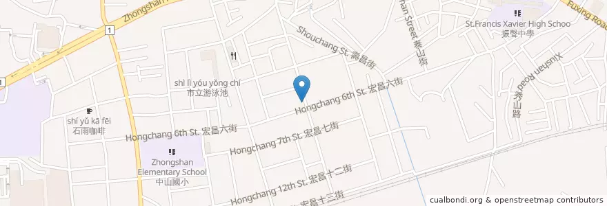 Mapa de ubicacion de 羹霸王 en 타이완, 타오위안 시, 타오위안 구.