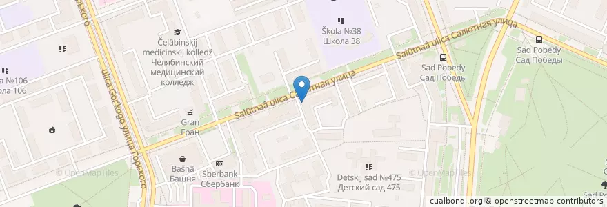 Mapa de ubicacion de Веста en 러시아, Уральский Федеральный Округ, 첼랴빈스크 주, Челябинский Городской Округ.