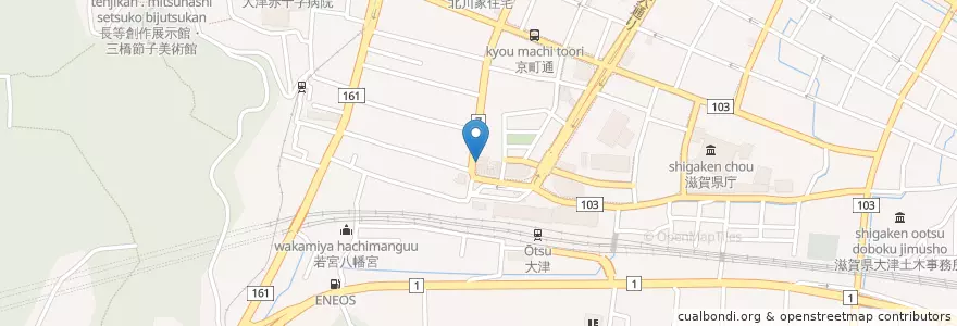 Mapa de ubicacion de 酒房えんや en Japan, Präfektur Shiga, 大津市.