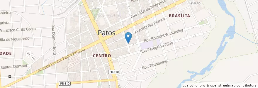 Mapa de ubicacion de UDI en برزیل, منطقه شمال شرقی برزیل, پارائیبا, Região Metropolitana De Patos, Região Geográfica Intermediária De Patos, Região Geográfica Imediata De Patos, Patos.