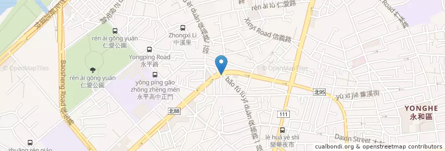 Mapa de ubicacion de 小德張羊肉爐 en Taiwan, New Taipei, Yonghe District.