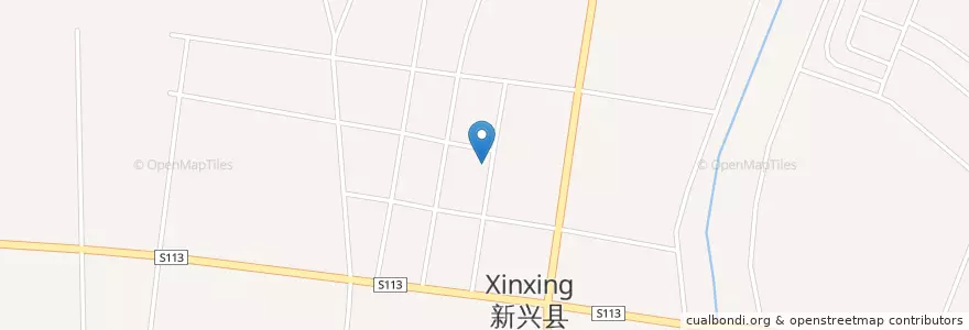 Mapa de ubicacion de 天星幼儿园 en China, Cantão, 云浮市 / Yunfu, 新兴县 (Xinxing), 新城镇.