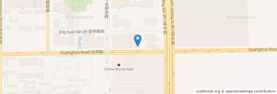 Mapa de ubicacion de 星巴克 en 중국, 베이징시, 허베이성, 朝阳区 / Chaoyang.