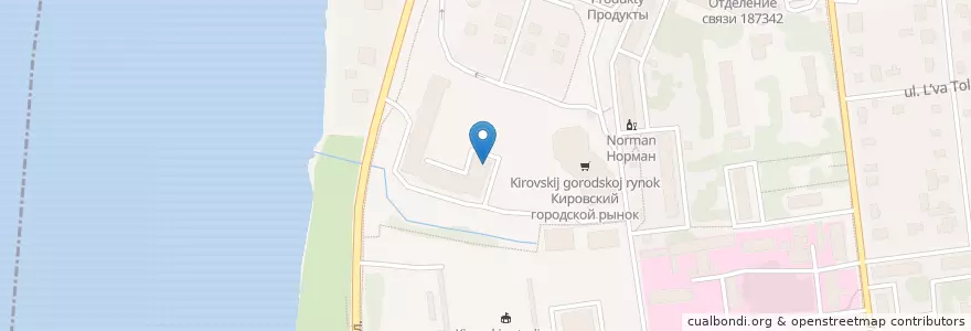 Mapa de ubicacion de Sberbank en Russia, Northwestern Federal District, Leningrad Oblast, Korotka District, Кировское Городское Поселение.
