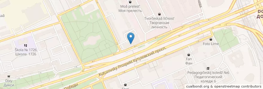 Mapa de ubicacion de Take and Wake en Rusya Federasyonu, Центральный Федеральный Округ, Москва, Западный Административный Округ, Район Дорогомилово.