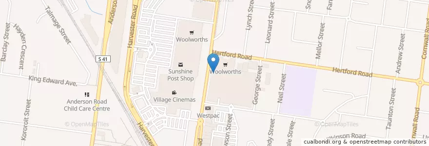 Mapa de ubicacion de Da Lat Hill en Avustralya, Victoria, City Of Brimbank.