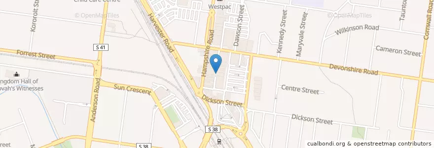 Mapa de ubicacion de Hampshire Road Medical Centre en 오스트레일리아, Victoria, City Of Brimbank.
