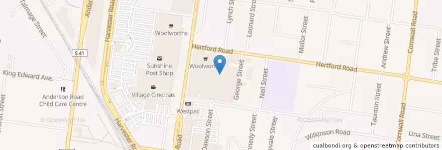 Mapa de ubicacion de Kent's en Australia, Victoria, City Of Brimbank.