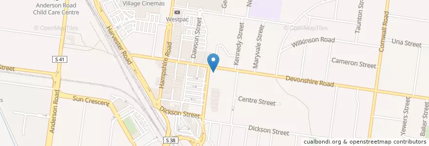 Mapa de ubicacion de Sunshine Uniting Church en Australië, Victoria, City Of Brimbank.
