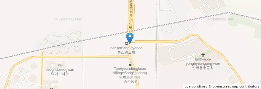 Mapa de ubicacion de 양촌리민물장어 en Республика Корея, Кёнгидо, Пхаджу.