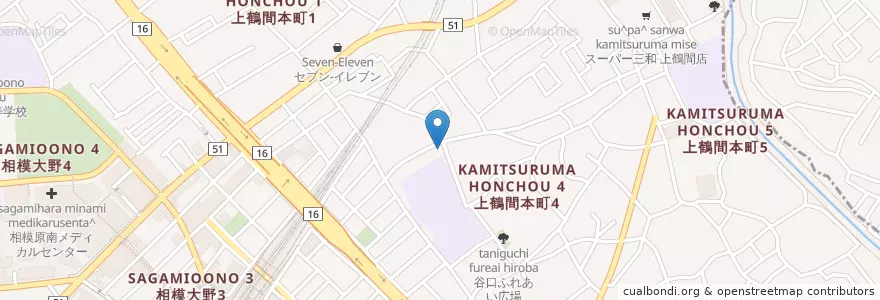 Mapa de ubicacion de 庄井歯科医院 en Japan, 神奈川県, 東京都, 相模原市, 町田市, 南区.