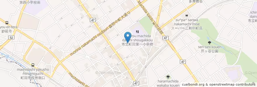 Mapa de ubicacion de 町田調理・製菓 技術研修所 en 日本, 東京都, 町田市.