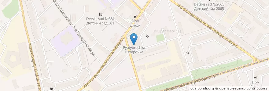 Mapa de ubicacion de Росбизнесбанк en 俄罗斯/俄羅斯, Центральный Федеральный Округ, Москва, Восточный Административный Округ, Район Богородское.