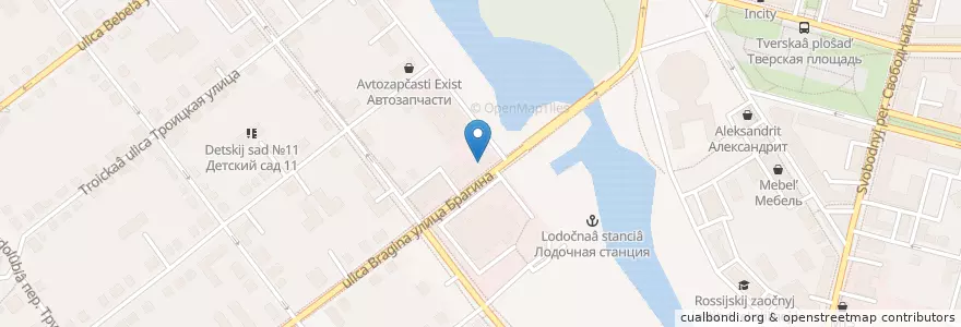 Mapa de ubicacion de Big Ben en Russland, Föderationskreis Zentralrussland, Oblast Twer, Городской Округ Тверь, Калининский Район.