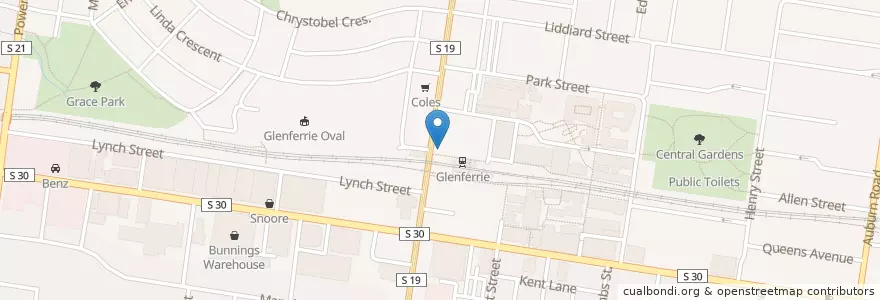 Mapa de ubicacion de The Resistance Bar & Cafe en Avustralya, Victoria, City Of Boroondara.