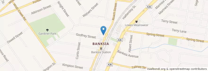 Mapa de ubicacion de Espresso Haus en オーストラリア, ニューサウスウェールズ, Bayside Council, Sydney.
