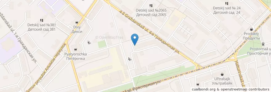Mapa de ubicacion de Cosmodent en Rusia, Distrito Federal Central, Москва, Восточный Административный Округ, Район Богородское.