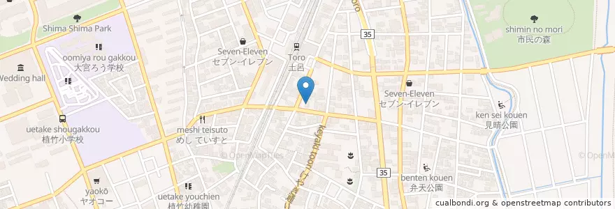Mapa de ubicacion de 黒澤歯科医院 en 日本, 埼玉県, さいたま市, 北区.