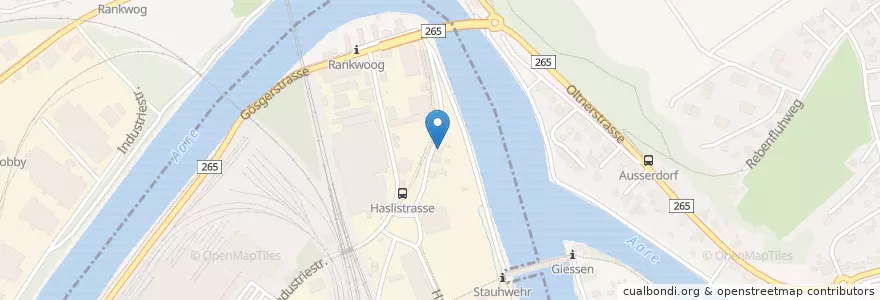 Mapa de ubicacion de Open House 24 en Suíça, Solothurn, Amtei Olten-Gösgen, Bezirk Olten, Winznau, Olten.