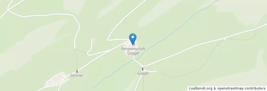 Mapa de ubicacion de Bergwirtschaft Güggel en Suiza, Soleura, Amtei Thal-Gäu, Bezirk Thal, Aedermannsdorf.