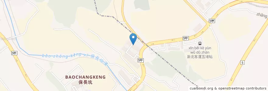 Mapa de ubicacion de 早餐店 en Taiwán, Nuevo Taipéi, Hsichih.