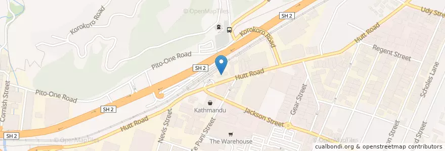 Mapa de ubicacion de Mobil Petone en Neuseeland, Wellington, Lower Hutt City.