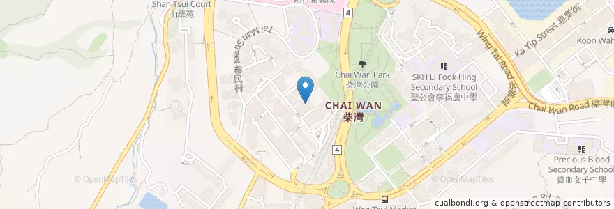 Mapa de ubicacion de 百德浸信會 en 中国, 广东省, 香港, 香港島, 新界, 東區.