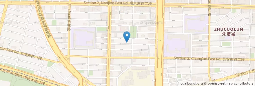 Mapa de ubicacion de Joseph Bristo想想廚房 en Taiwán, Nuevo Taipéi, Taipéi, 中山區.