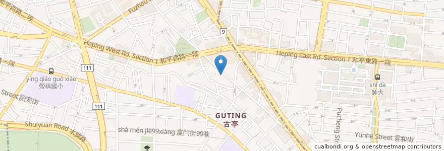 Mapa de ubicacion de 真心素食 en Taiwan, 新北市, Taipé, 中正區.