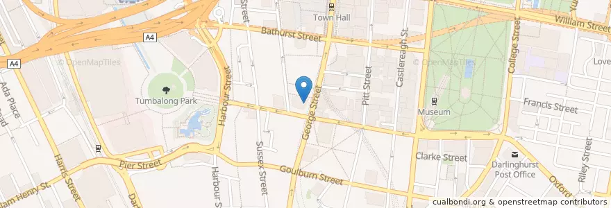 Mapa de ubicacion de Oiden en Australië, Nieuw-Zuid-Wales, Council Of The City Of Sydney, Sydney.