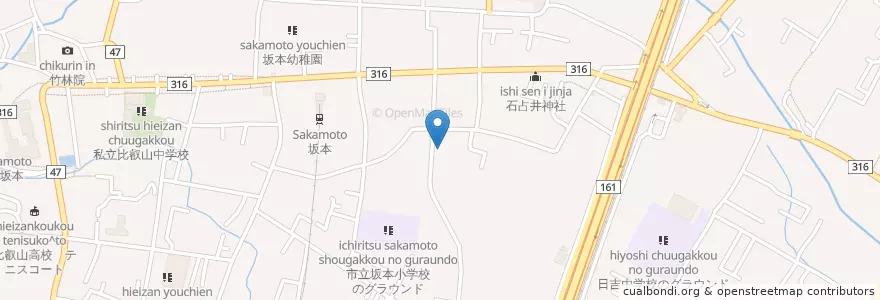 Mapa de ubicacion de 龍禅院 en Jepun, 滋賀県, 大津市.