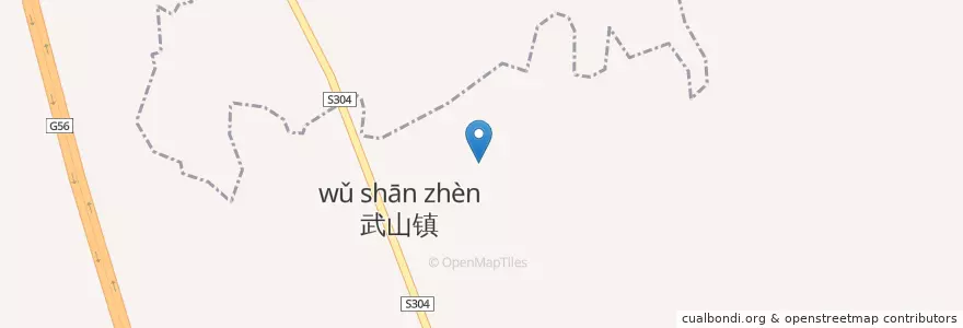 Mapa de ubicacion de 武山垦殖场 en 中国, 江西省, 九江市, 湖口县 (Hukou), 武山镇.