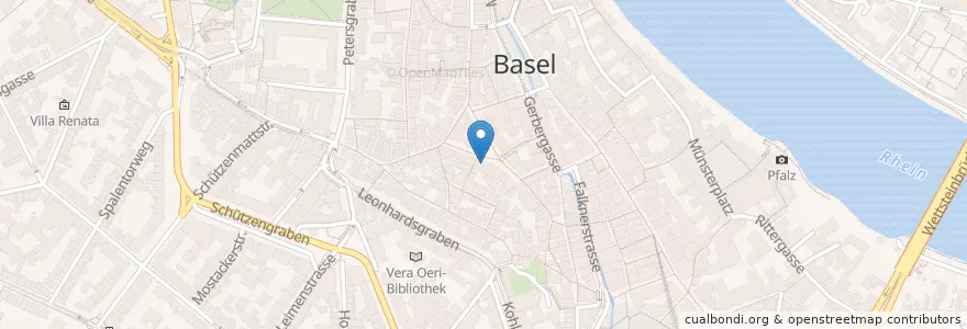 Mapa de ubicacion de Ristorante Coccodrillo en Svizzera, Basilea Città, Basel.