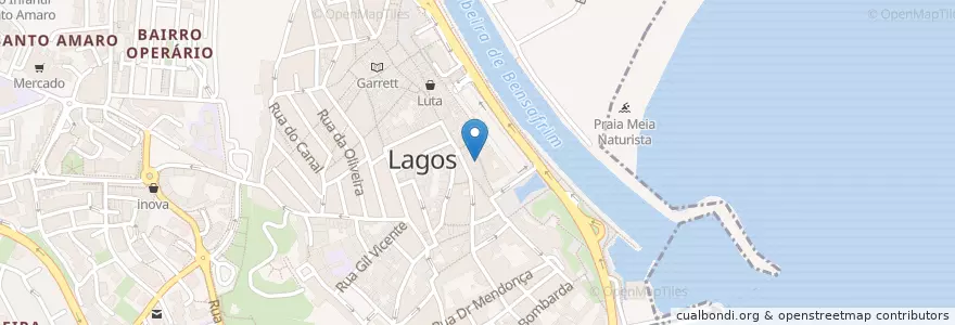 Mapa de ubicacion de Black Cat en Португалия, Алгарве, Алгарви, Faro, Lagos, São Gonçalo De Lagos.