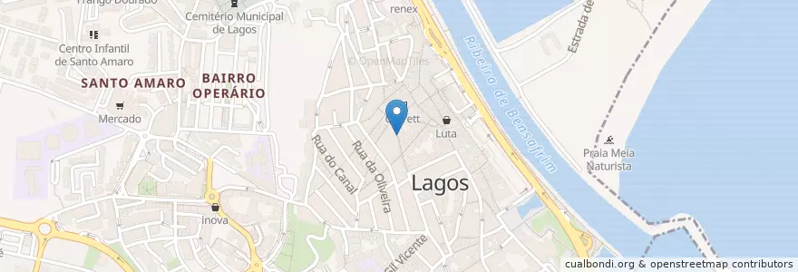 Mapa de ubicacion de Easy Bar en Portugal, Algarve, Algarve, Faro, Lagos, São Gonçalo De Lagos.
