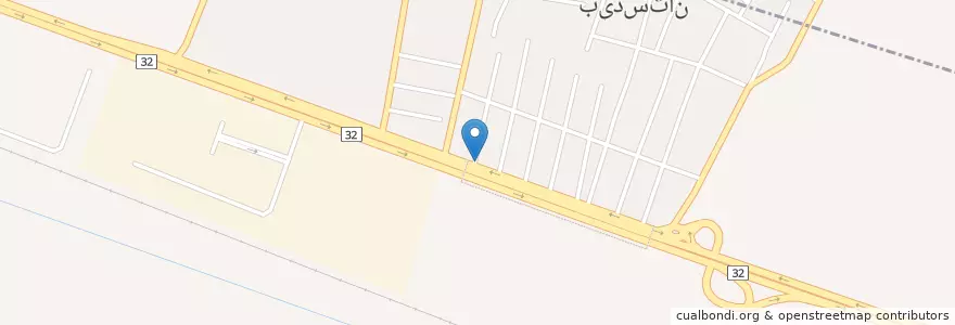 Mapa de ubicacion de بانک تجارت en 伊朗, استان قزوین, شهرستان البرز, بخش محمدیه, شریف آباد.
