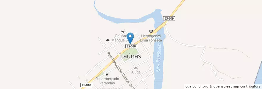 Mapa de ubicacion de Pargos en Brasil, Región Sudeste, Espírito Santo, Região Geográfica Intermediária De São Mateus, Microrregião São Mateus, Conceição Da Barra.
