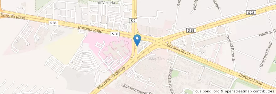 Mapa de ubicacion de Cold Rock en 오스트레일리아, Victoria, City Of Knox.