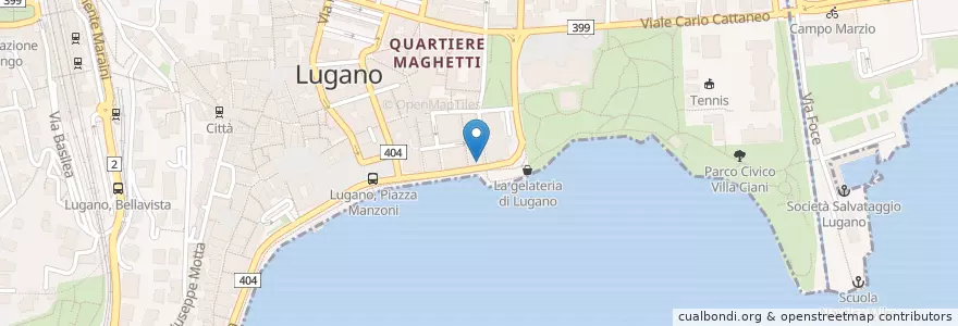 Mapa de ubicacion de GianGusto en Svizzera, Ticino, Distretto Di Lugano, Lugano, Circolo Di Lugano Ovest.