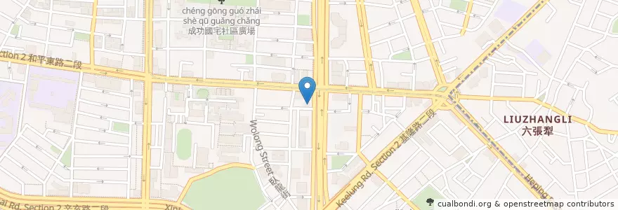 Mapa de ubicacion de 家安復健專科 en 臺灣, 新北市, 臺北市, 大安區.