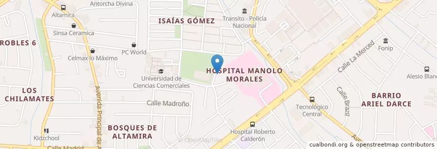 Mapa de ubicacion de Managua (Municipio) en 니카라과, Departamento De Managua, Managua (Municipio).
