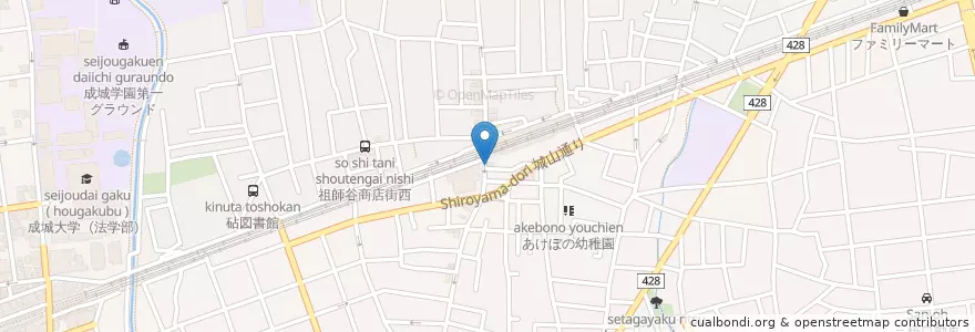 Mapa de ubicacion de 吉野家 en 日本, 东京都/東京都, 世田谷区.