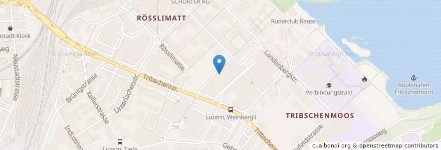 Mapa de ubicacion de Kindergarten Tribschenstadt II en Schweiz/Suisse/Svizzera/Svizra, Luzern, Luzern.
