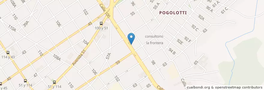 Mapa de ubicacion de Pollo Loco Loco en Cuba, La Habana, Marianao.