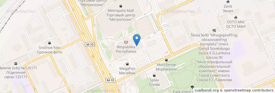 Mapa de ubicacion de StarHit en 俄罗斯/俄羅斯, Центральный Федеральный Округ, Москва, Северный Административный Округ, Войковский Район.