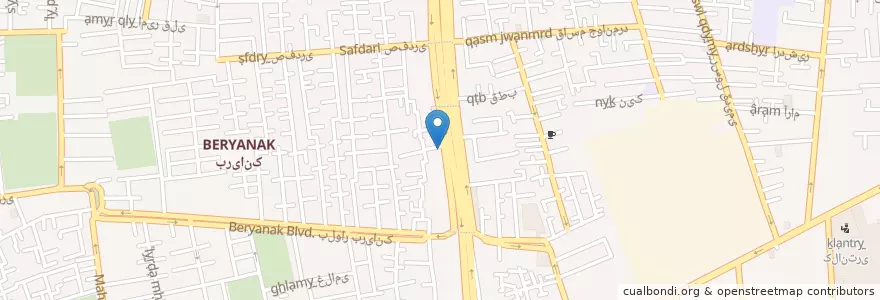 Mapa de ubicacion de داروخانه شبانه‌روزی قیومی en イラン, テヘラン, شهرستان تهران, テヘラン, بخش مرکزی شهرستان تهران.
