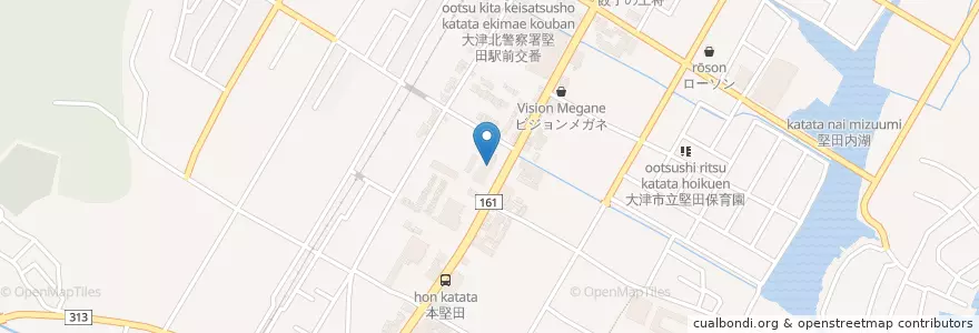 Mapa de ubicacion de キリン堂 堅田店 en Japan, Präfektur Shiga, 大津市.