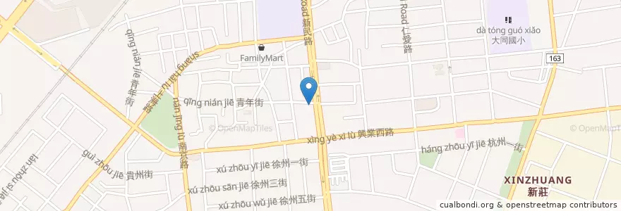 Mapa de ubicacion de 新民聯合診所 en Taiwan, Taiwan, Chiayi, Landkreis Chiayi, 西區.